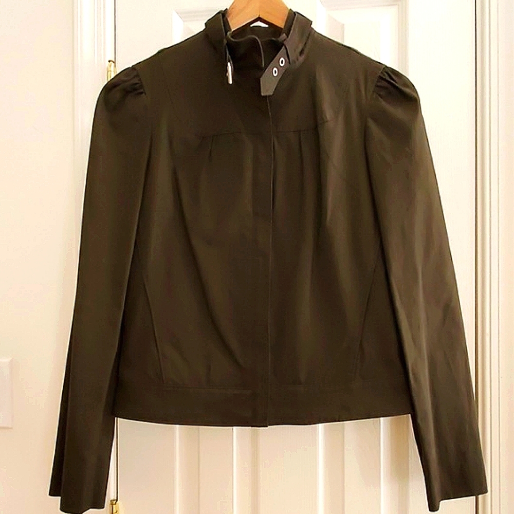 1990s Bebe Vintage Bomber Jacket Military Green